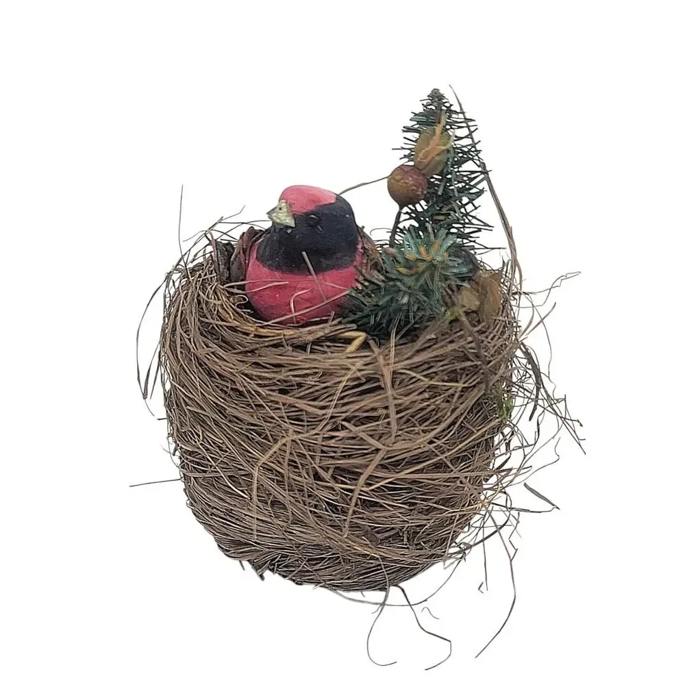 Nature Bird Nest Rose-breasted Grosbeak Bird Christmas Ornament Berries 4